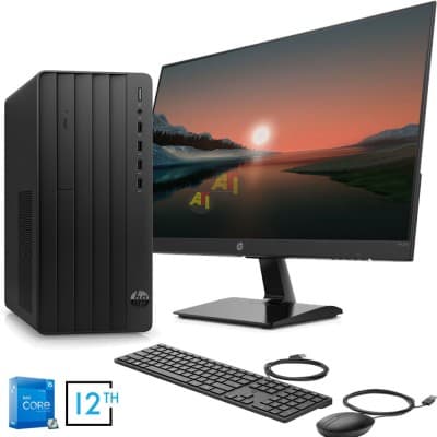 PC DE BUREAU HP290 G9 /i5 12400 /RAM 8GB/SSD 256GB/ECRAN 20"HP