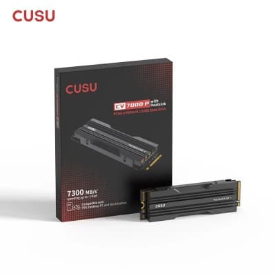 SSD NVME M,2 1TB CUSU CV7000-P 7300Mo AVEC DISSIPATEUR COMPATIBLE PS5