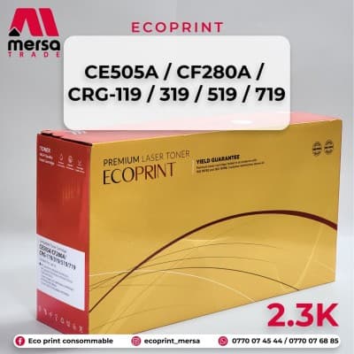 Toner EcoPrint CE505A / CF280A / CRG-119 / 319 / 519 / 719 - 2300 Pages