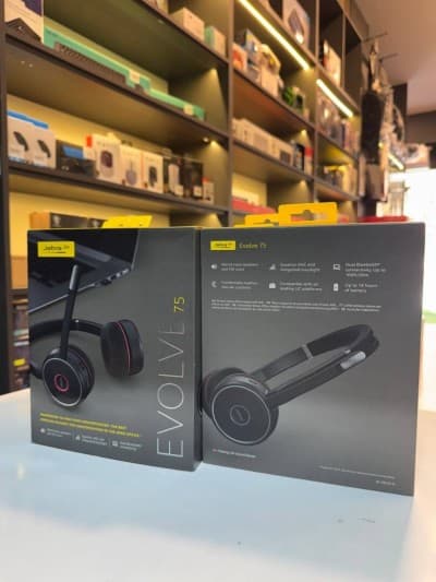 CASQUE Jabra Evolve 75 SANS FIL Professionnel Bluetooth jusqu'à 30 mètres