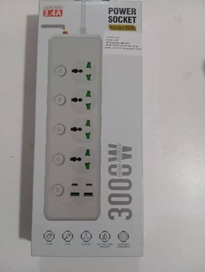 Multiprise 4 prise 2 Usb 2 Type C 3000w