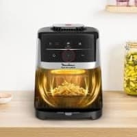 Friteuse sans huile Moulinex Easy Fry Silence Inox EZ572DF0- 5L Puissance 1530 W - Écran LCD tactile