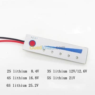 indicateur niveau batterie 2S 3S 4S 5S ARDUINO