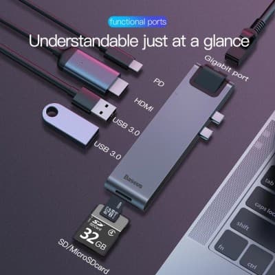 BASEUS HUB THUNDERBOLT C + PRO 7 IN 1
