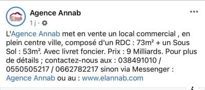 Vente Local Annaba Annaba
