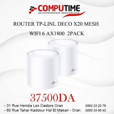 ROUTER TP-LINK DECO X20 MESH WIFI 6 AX1800 2PACK
