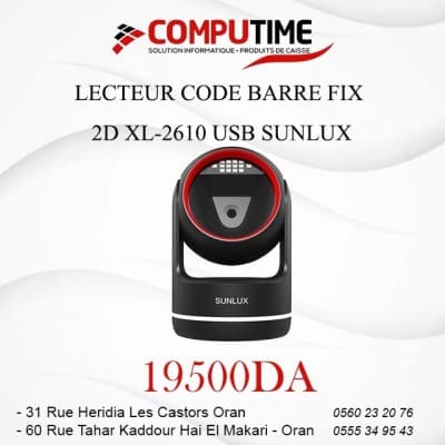 LECTEUR CODE BARRE FIX 2D XL-2610 USB SUNLUX