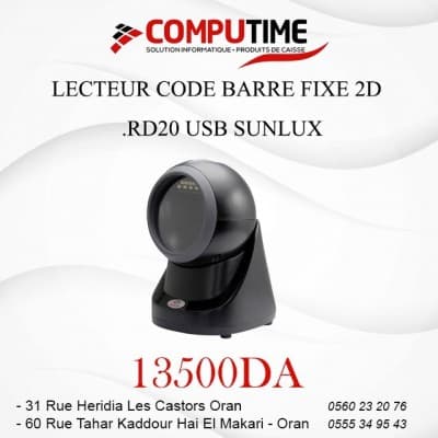LECTEUR CODE BARRE FIXE 2D RF .RD20 USB SUNLUX