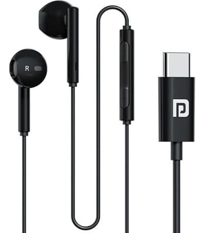 Dudao XC3 in-ear Wired USB-C headphones 1.2m-Black