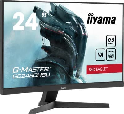 Ecran Gaming IIYAMA G-Master GC2480HSU 24" 180Hz 0.5ms Curved Red Eagle