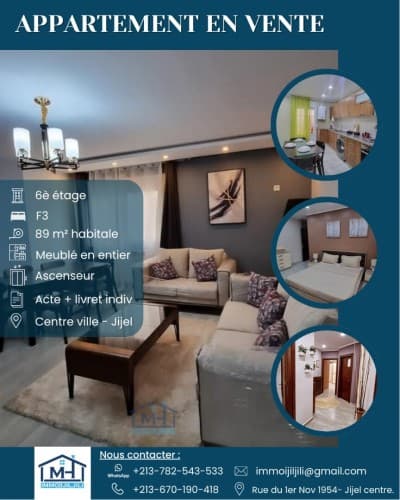 Vente Appartement F3 Jijel Jijel