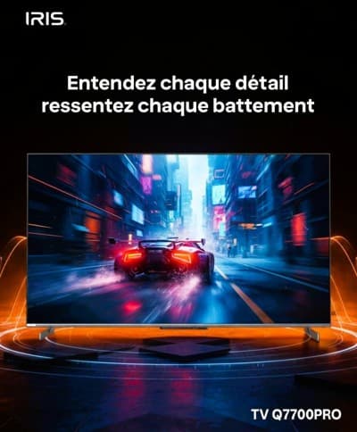 TV IRIS 86" Q7700 QLED PRO GAMING TV 144 HZ GOOGLE TV ANDROID SMART 86 POUCES