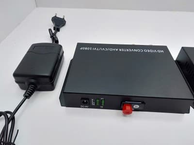 Média Converter BNC To Optique X2 X4 X8 20 Km UP 2 - 4 Mpx