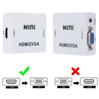Adaptateur Convertisseur HDMI To vers VGA HD HDMI2VGA 1080P