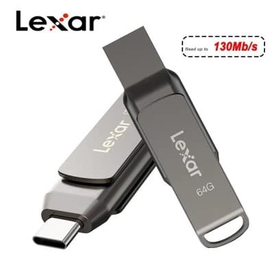 Clé USB Flash disque Lexar D400 Dual type-c type-a USB 3.1 130MB/s 64GB 128GB