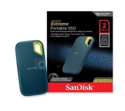 Disque dur ssd externe SanDisk 2 TB UP TO 1050 Mbps