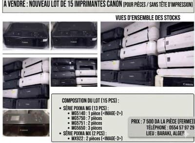 Lot imprimante canon