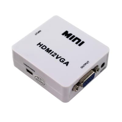 Convertisseur HDMI vers VGA avec Sortie Audio Jack 3.5 mm HDMI2VGA 1080P