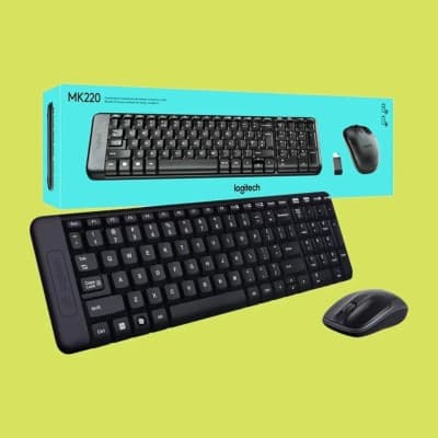 Logitech MK220 Combo Clavier et Souris sans Fil