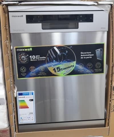 Promotion lave vaisselle maxwell 15 couverts inox