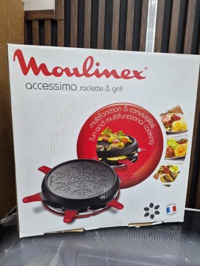 MOULINEX Accessimo Raclette & Grill 6 personnes 700w