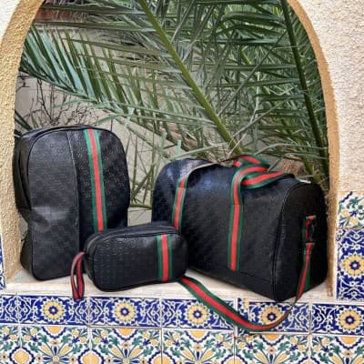 Promontion Meilleur pack 3Pcs Cabas Sac a Dos et Pochette en Tissue Imperméable