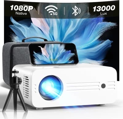 Vidéo Projecteur Datashow IZeeker IPL310 5000 Lumens 1080P Wi-Fi 5G Bluetooth +Sacoche ضمان 30 يوم