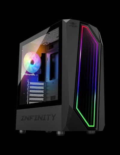 BOITIER SOG INFINITY DARK BLACK RGB