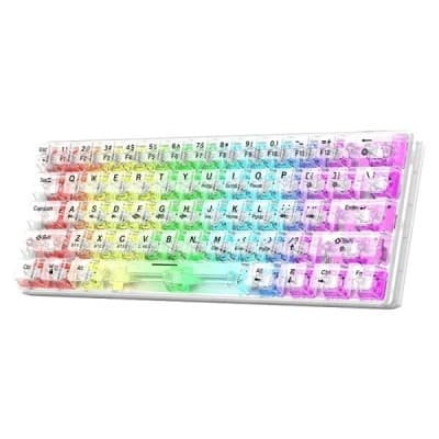 CLAVIER MAGMA MECANIQUE F61CT CRYSTAL 60% WIRELESS RGB