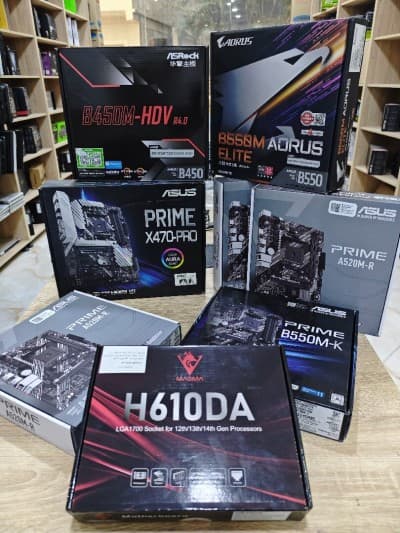 CARTE MÉRE - B550M ELITE AORUS / X470-PRO / A520M-R / B550M-K / H610DA - MAGMA / B450M-HDV / B550