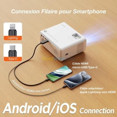 IZEEKER IPL320 - VIDEOPROJECTEUR PORTABLE 12000 LUMENS 1080P - BLUETOOTH - HOME CINÉMA -HDMI USB