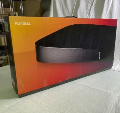SONOS PLAYBASE BARRE DE SON + 2 X ENCEINTES SONOS ONE SL - SYSTÈME AUDIO SANS FIL - WI-FI - HOME CINÉMA - BLACK