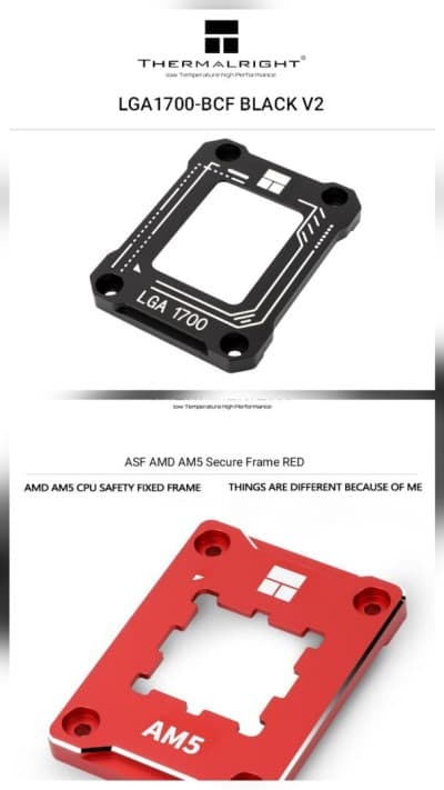 Thermalright AMD AM5 / INTEL LGA1700 V2 Contact Frame + Thermalright TF7 / Thermal grizzly Kryonaut