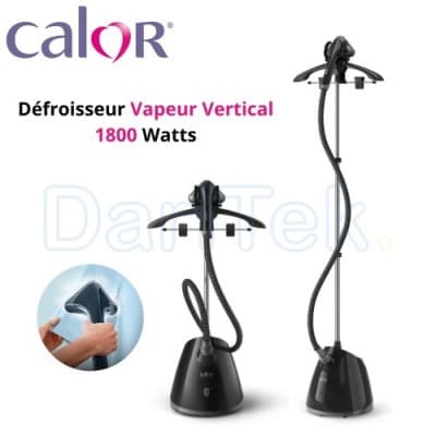 Défroisseur Vapeur Vertical Calor 1800 W Avec Peignes et Tuyau - Pro Style One IT2461C0