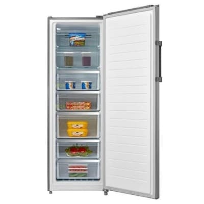 PROMOTION CONGELATEUR MIDEA INOX VERTICAL 7 TIRROIR NOFROST 345L