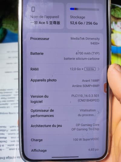 One plus Ace 5 ultra