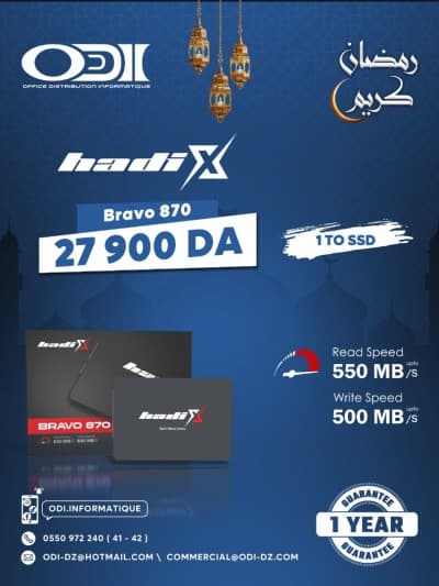 DISQUE DUR SSD HADIX BRAVO 870 SATA 1TB