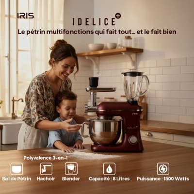 IRIS PETRIN MULTIFONCTION IDELICE 7L 1500 WATTS 6 VITESSES