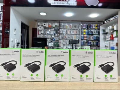 Hub adapter belkin USB-C vers Ethernet + adaptateur de charge