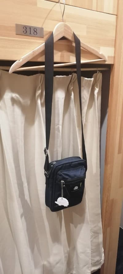 Sacoche Scandinavian Forest Mini Square Shoulder Bag Shoulder Bag Bleu nuit