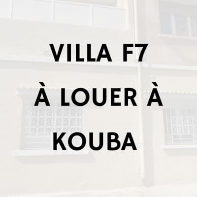 Location Villa Alger Kouba