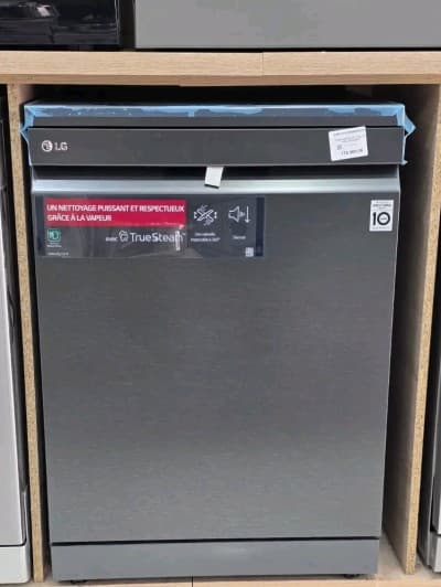 Lave vaisselle #DFC335HM# LG ouverture/sechante/vapeur/gris souris