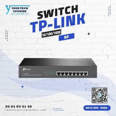 SWITCH 8P 10/100/1000 TP LINK RACK