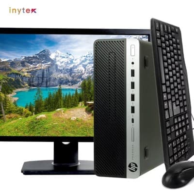 PC DE BUREAU HP ELITDESK 600 G3 I3-7em DDR4 8G ssd 256G DVD RW ECRAN HP 21.5"