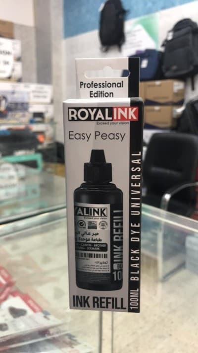 Encre Noire 100ml Universal Royalink Recharge Cartouche Imprimante