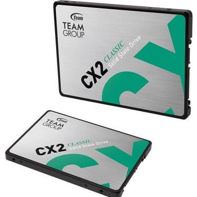 TEAMGROUP SSD CX2 512GB SATA 2.5" - SATA III 6GB/S - 530 MO/S - SLC CAHCING - SLIVER