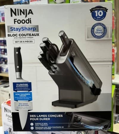 Bloc De Couteaux 6Pcs Avec Aiguiseur Intégré StaySharp Ninja K32006EU