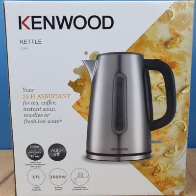 BOUILLOIRE KENWOOD INOX 3000W sans Fil GRIS Capacité 1.7 L