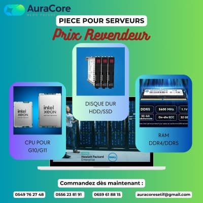 Serveurs et pièces