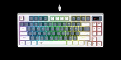 CLAVIER HAVIT MECANIQUE KB-884L SWITCH RED+SCREEN